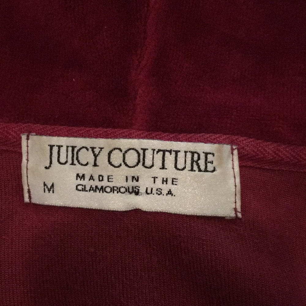 Juicy Couture Jacket Size L. It’s  Dark Red